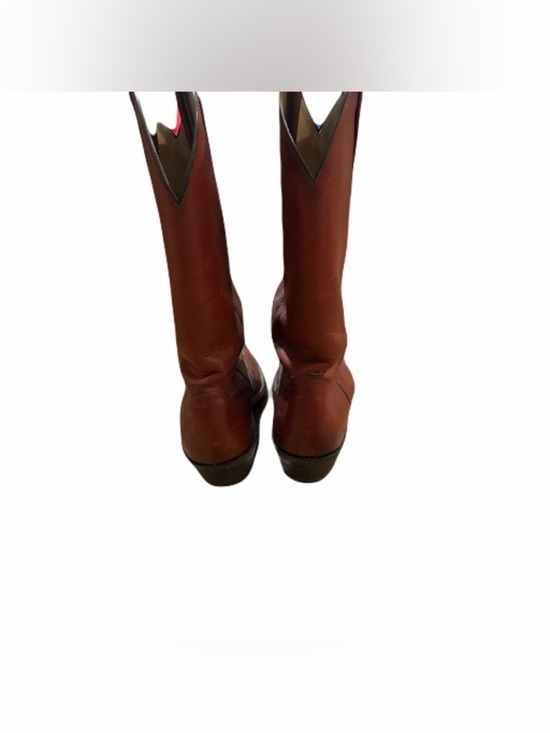 FRYE Vintage Western Mens Boots Cowboy Leather 3811 Cognac Size 11 D USA